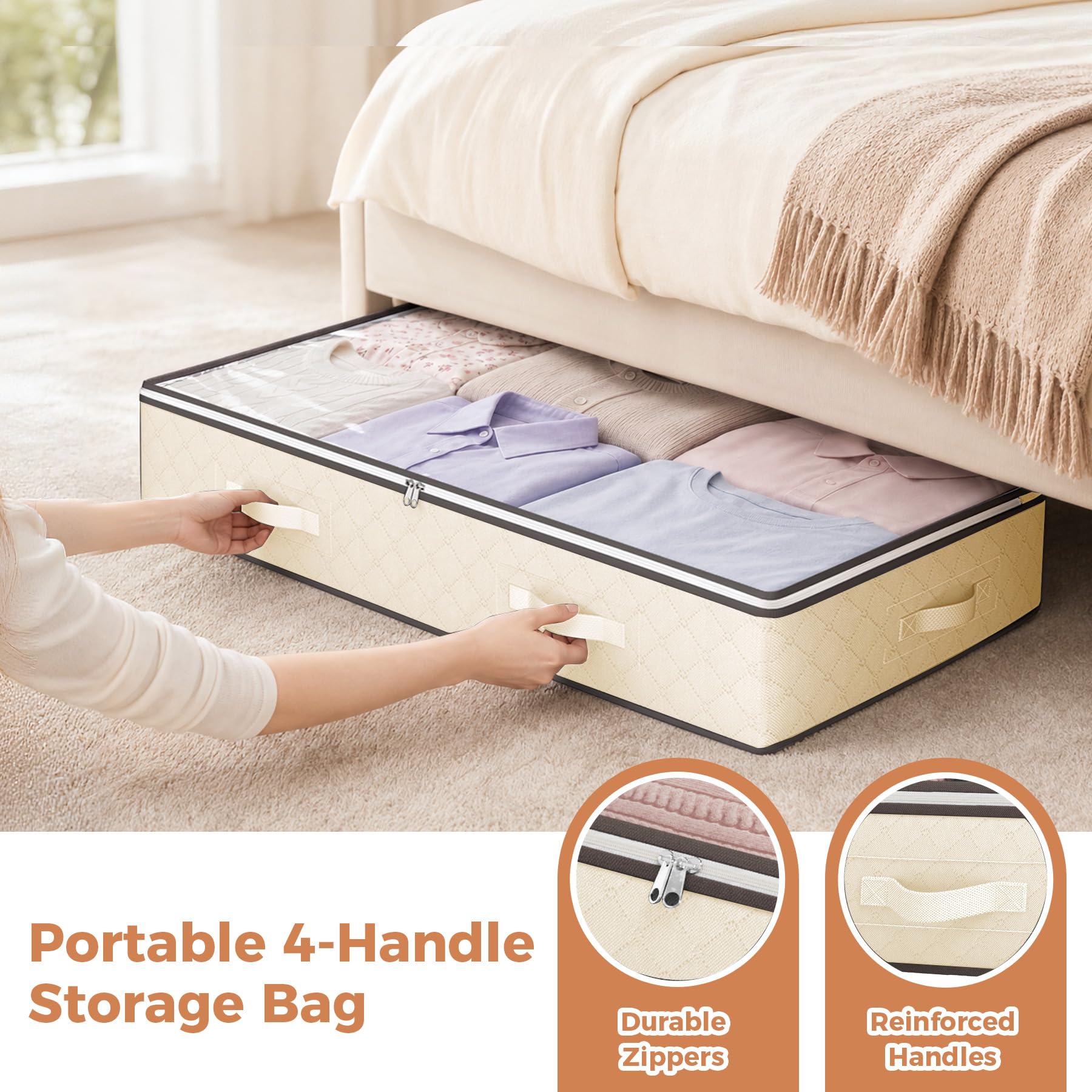 Budding Joy underbed installation showing slim profile to maximize floor space benefit