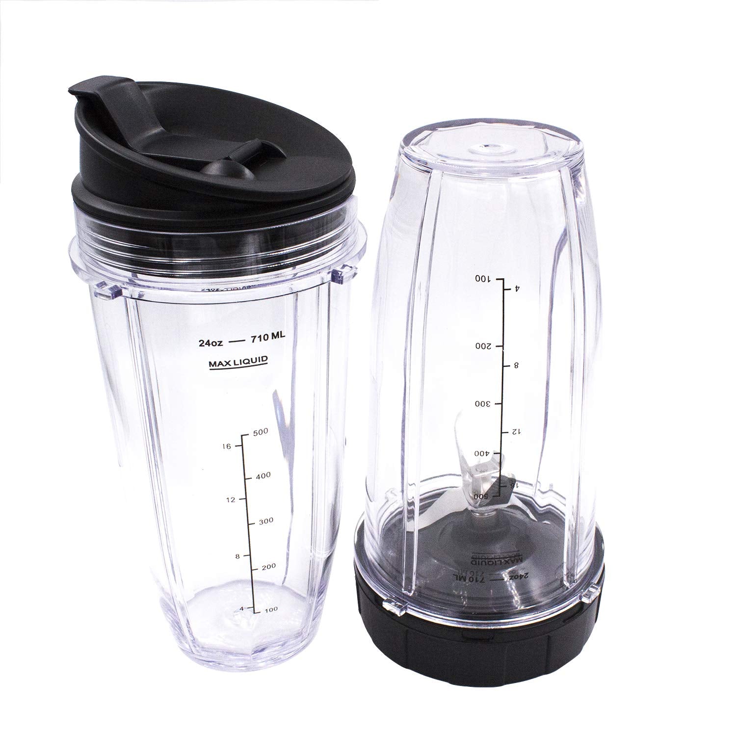 Buecmue cup in hand demonstrating 24 oz scale for portion control benefit