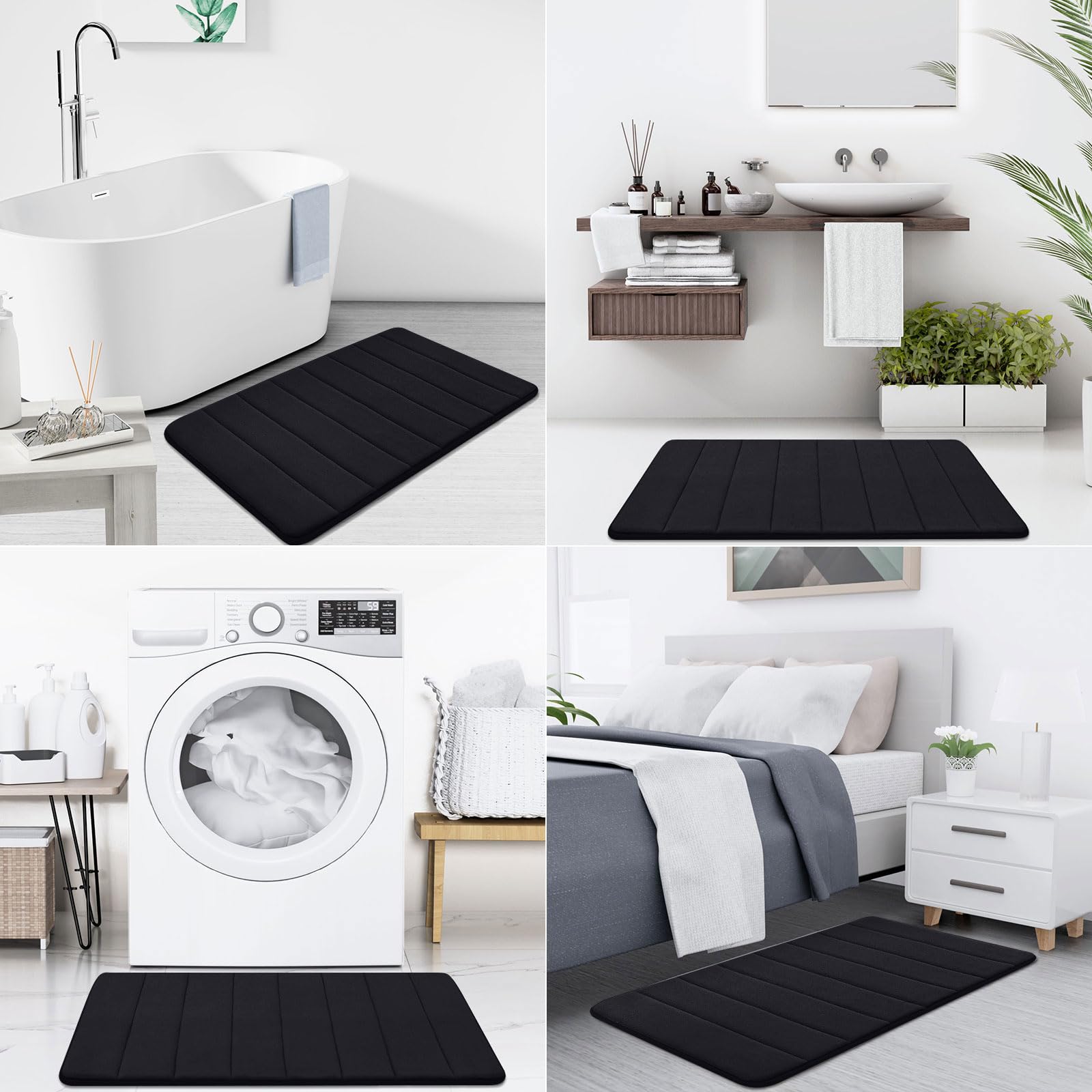 Buganda styled bathroom setting displaying rug enhancing comfort and decor