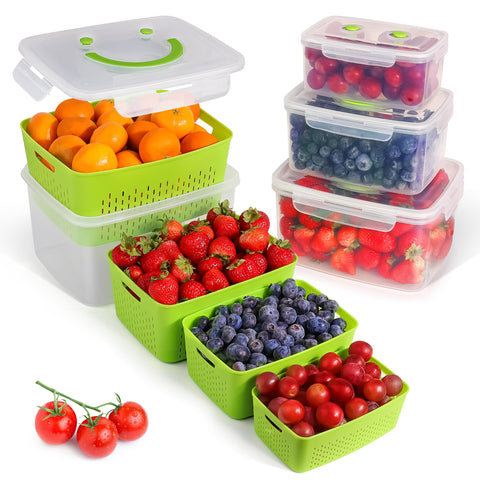 Built-Way front view of green container set showing neat packaging and freshness benefit