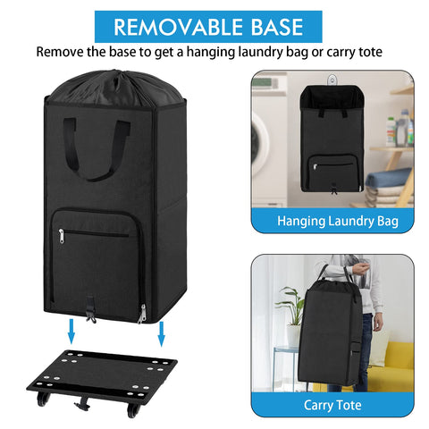 Bukere handle and casters detail shows ergonomic grip and easy maneuvering
