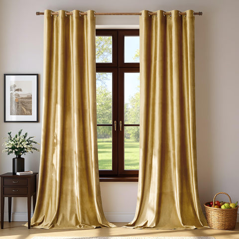 BULBUL front panel overview showing rich velvet and tailored drape benefit: elevated decor