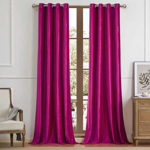 BULBUL single panel hung on rod demonstrating smooth slide and hang