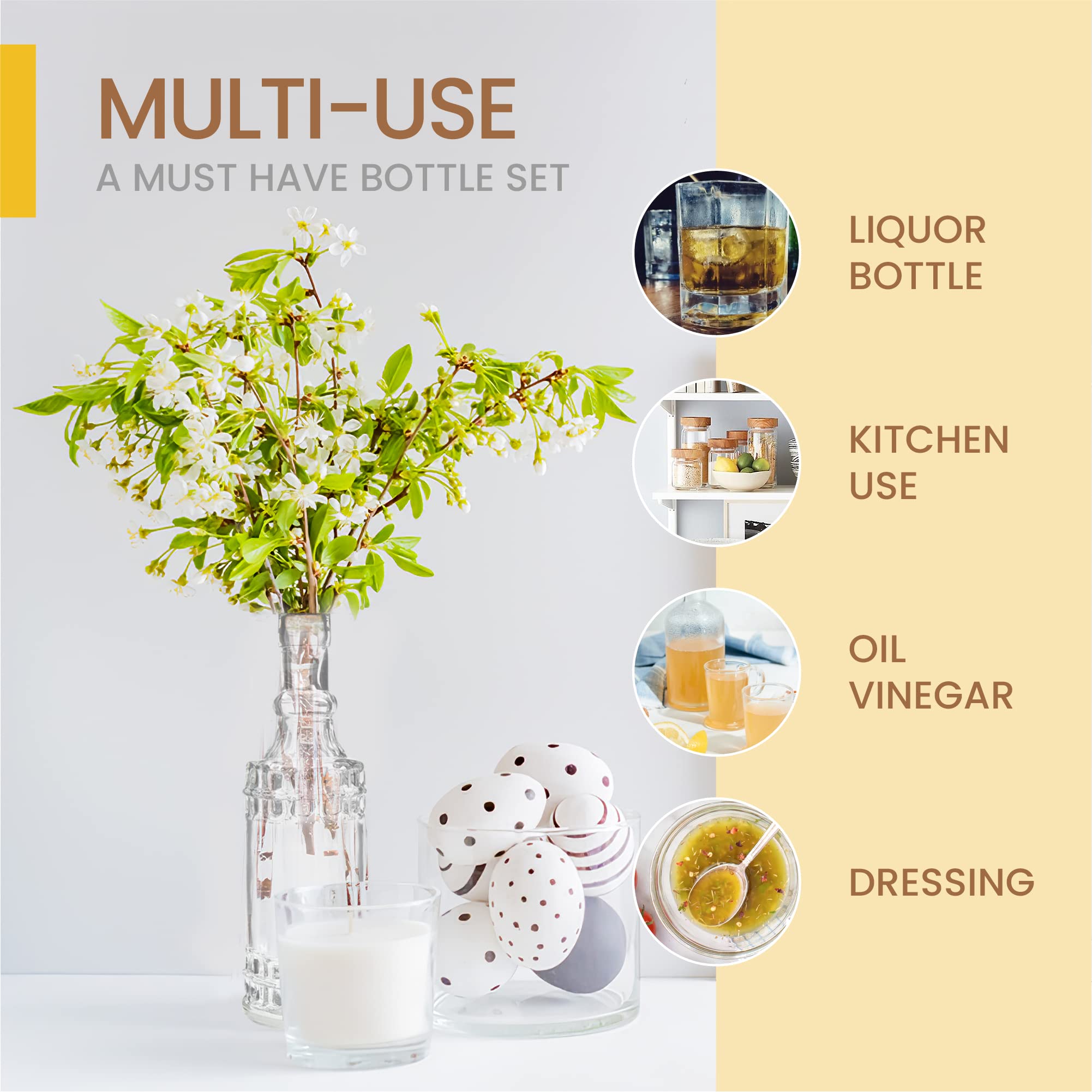 BULK PARADISE bottles styled on a wedding table illustrating decorative appeal and gifting benefit