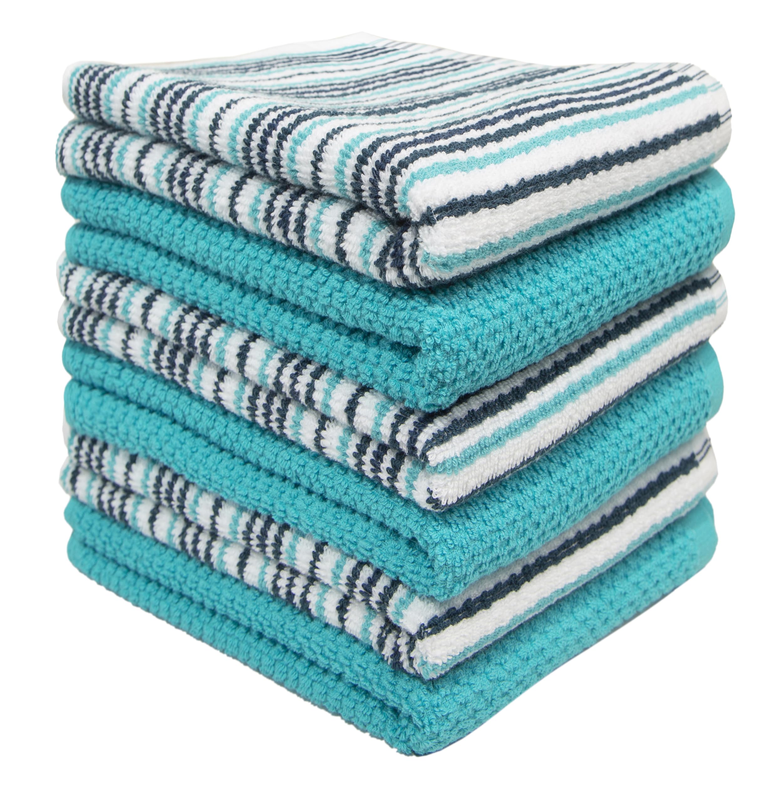 Bumble Towels wiping a kitchen spill demonstrating fast liquid pickup and cleanup benefit