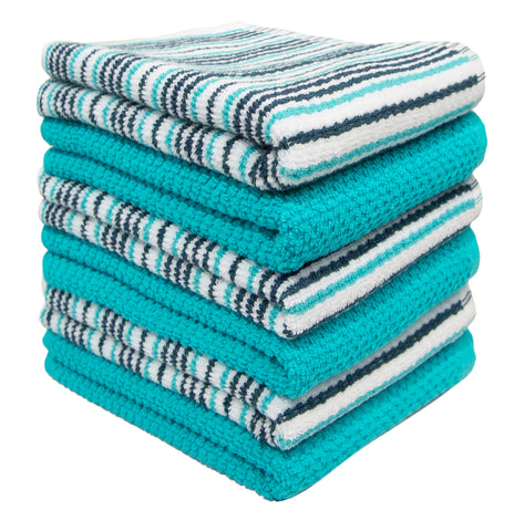 Bumble Towels wiping a kitchen spill demonstrating fast liquid pickup and cleanup benefit