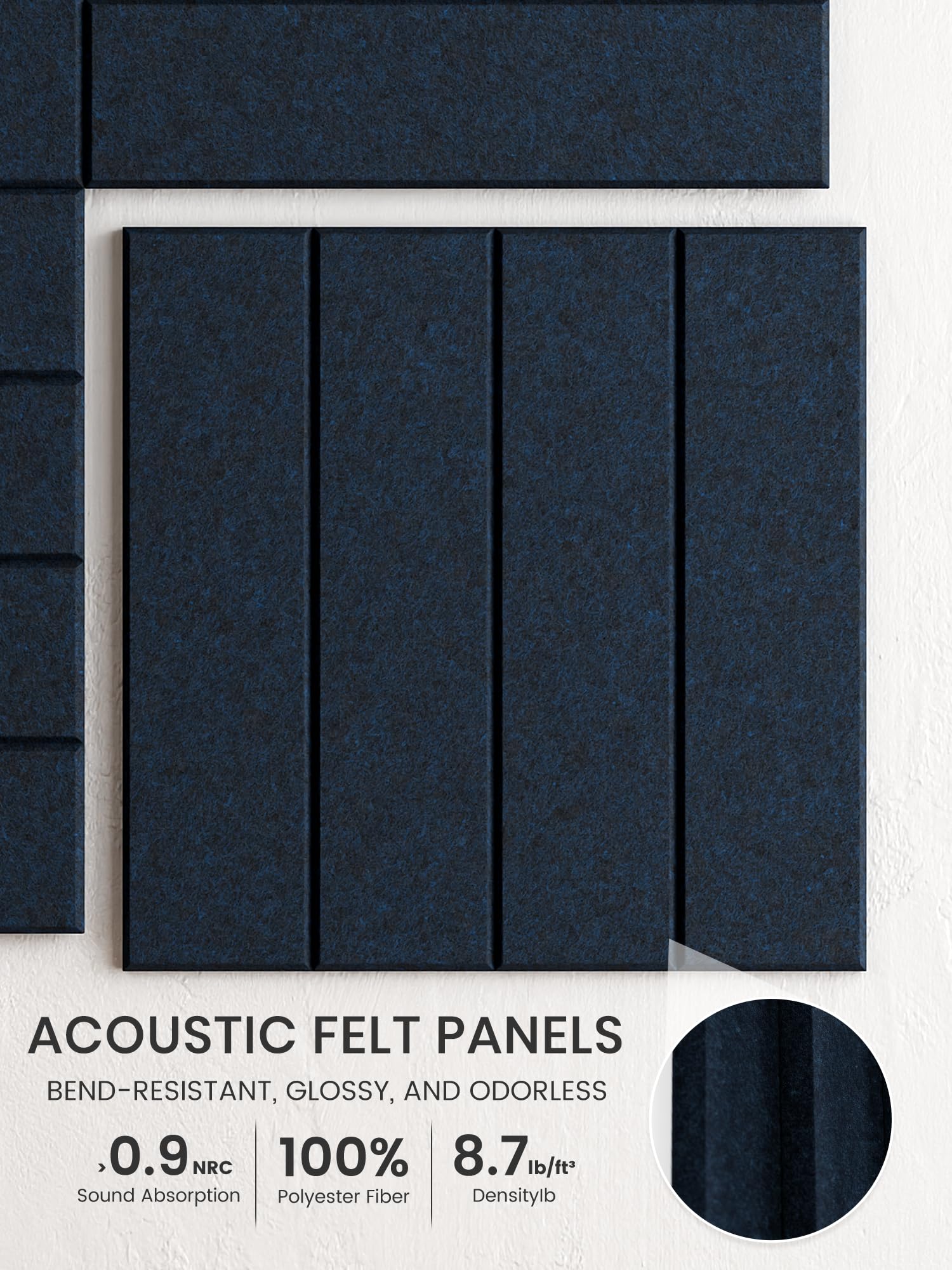 Bumusty assembled wall display demonstrating modular layout flexibility benefit