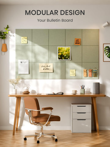 Bumusty classroom display setup reducing echo while showcasing student work