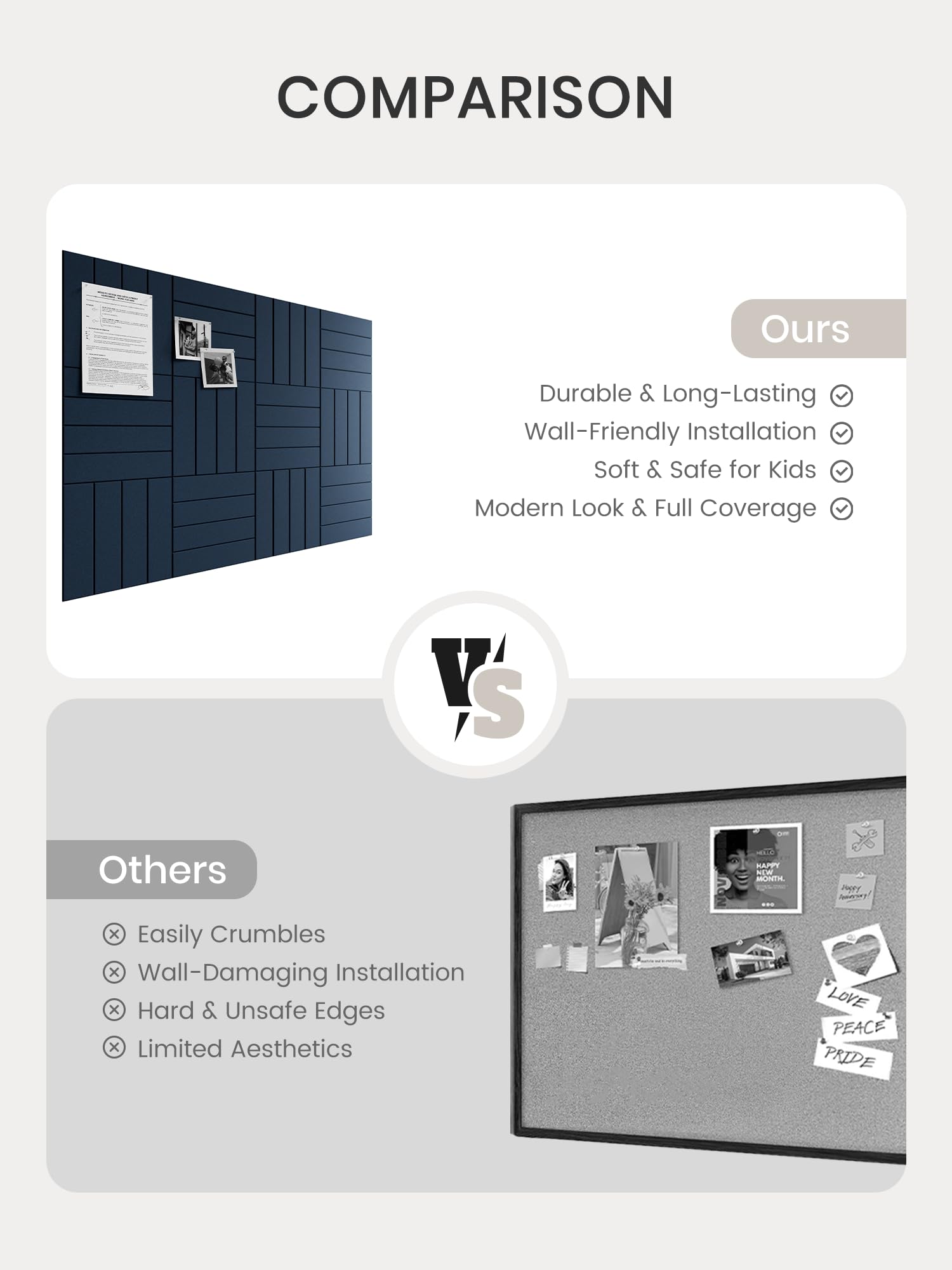 Bumusty classroom wall organization showing versatile display and sound reduction