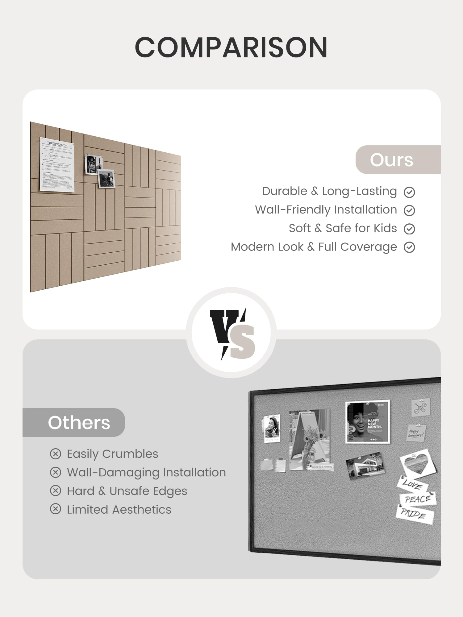 Bumusty lifestyle classroom display showing acoustic and visual benefits