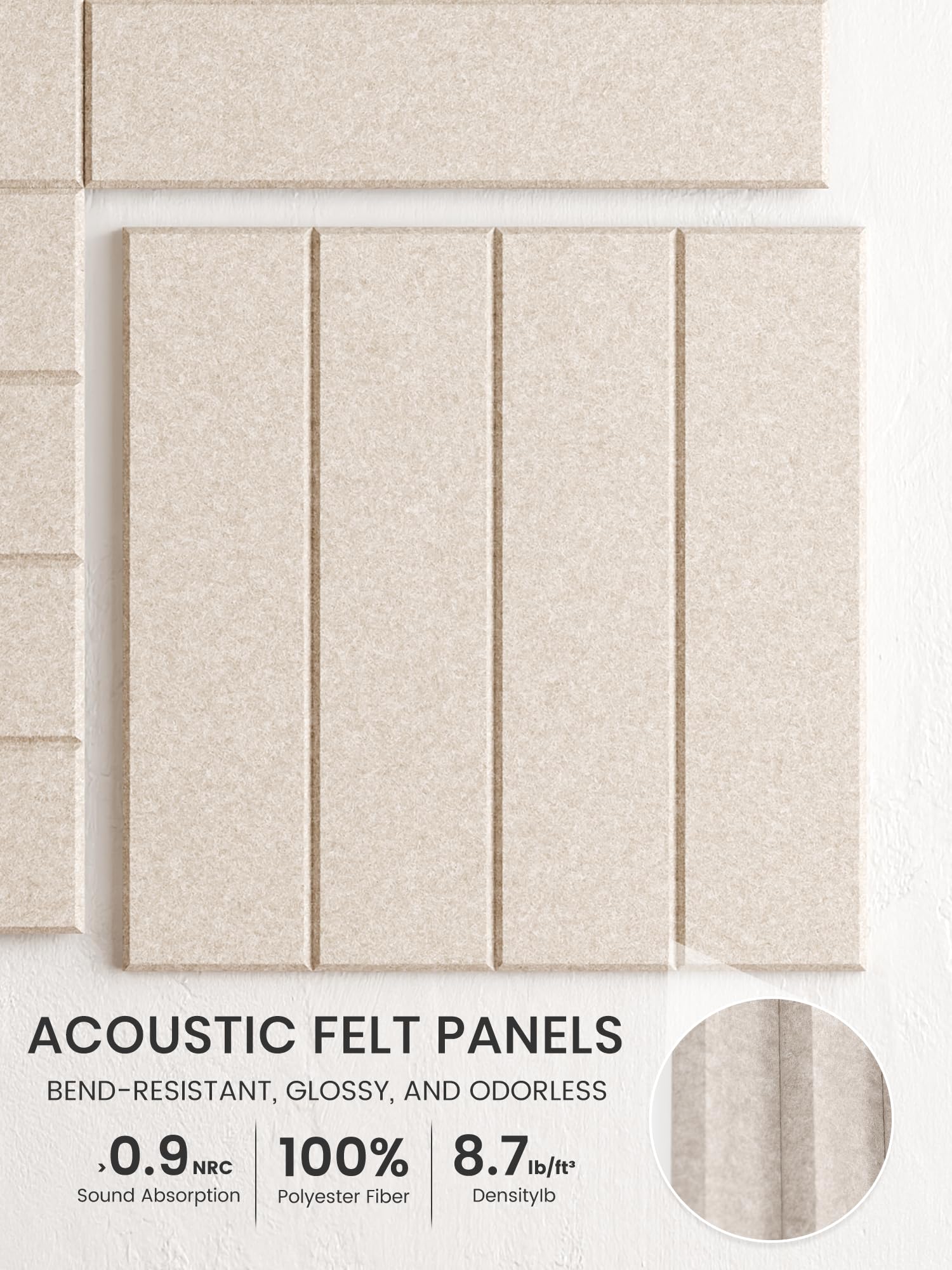 Bumusty pushpins and adhesive tabs laid out showing ready-to-install convenience