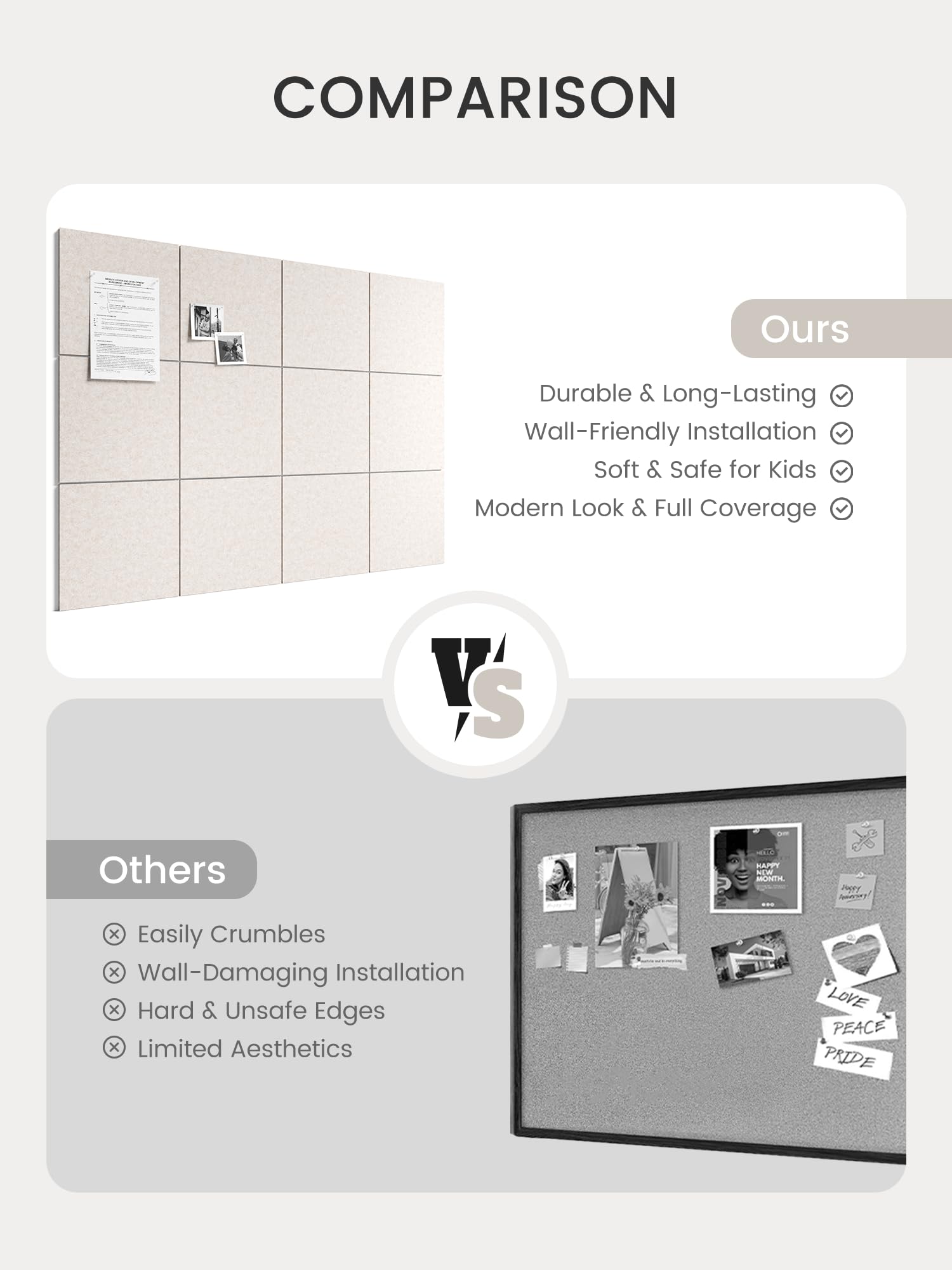 Bumusty board next to ruler showing scale and tile size for space planning