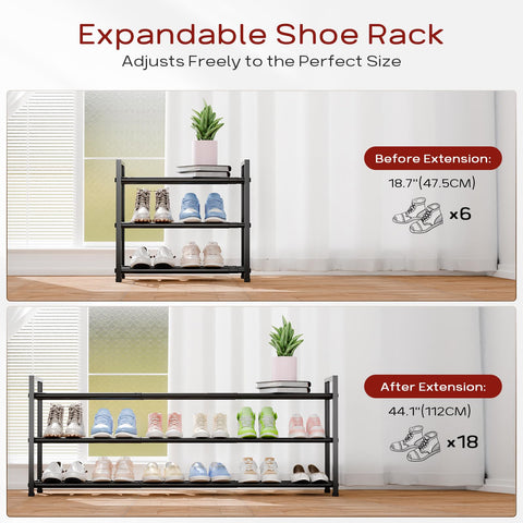 Bumusty side profile loaded with shoes shows stable weight support benefit