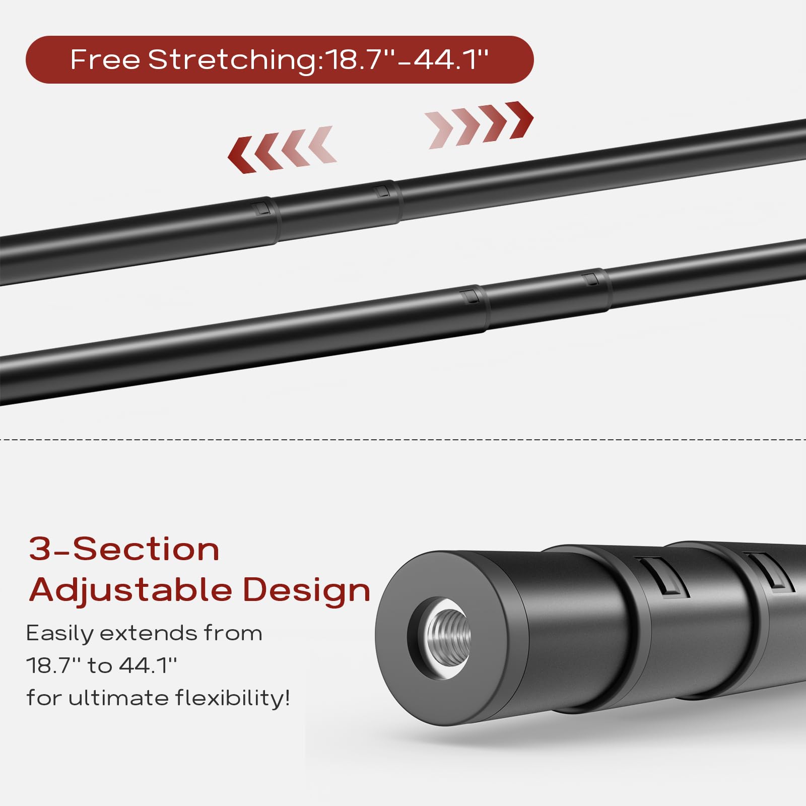 Bumusty thumb screw being tightened by hand shows tool-free assembly benefit