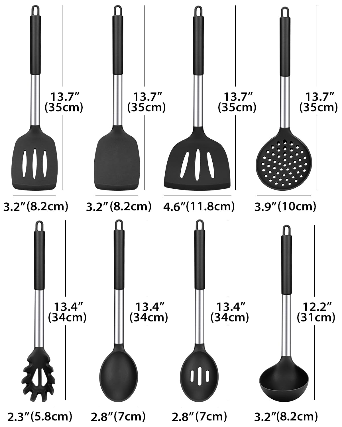 BUNDLEPRO close-up of silicone heads protecting cookware and resisting heat