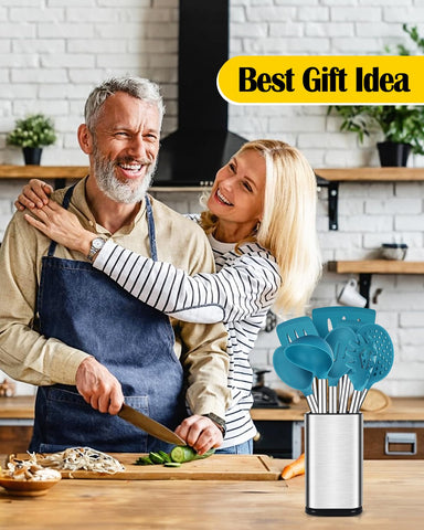 BUNDLEPRO pasta fork lifting noodles easily, saw-tooth edges for secure gripping