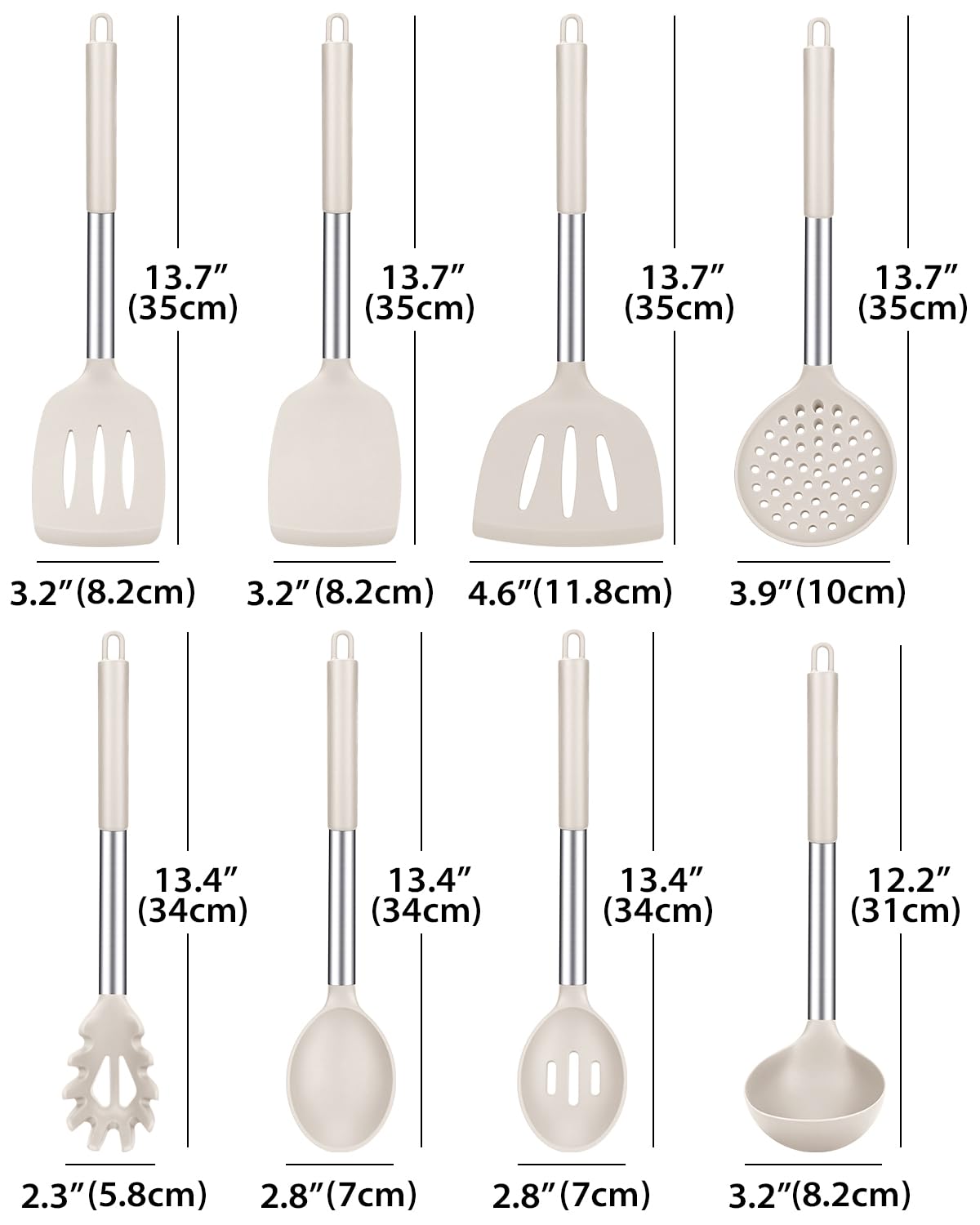 BUNDLEPRO close-up of silicone utensil head showing non-scratch texture benefit