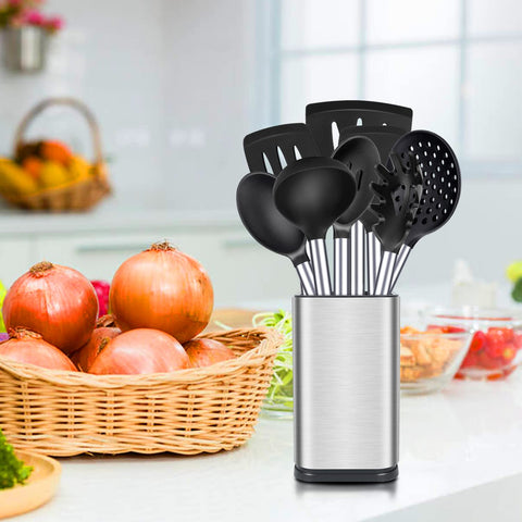 BUNDLEPRO utensils next to a tablespoon showing size and practical scale