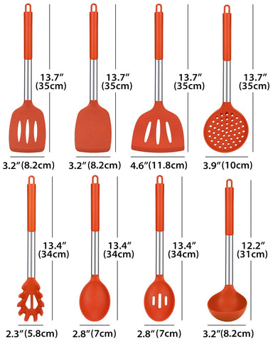 BUNDLEPRO close-up of silicone utensil heads protecting cookware surfaces