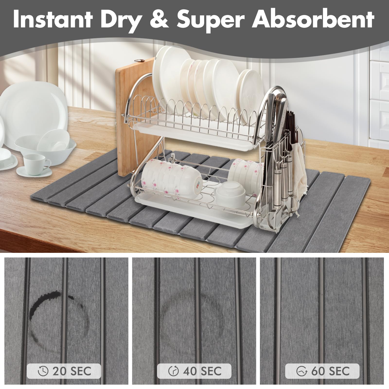 Bunmery included anti-slip pad and sanding tool for easy maintenance