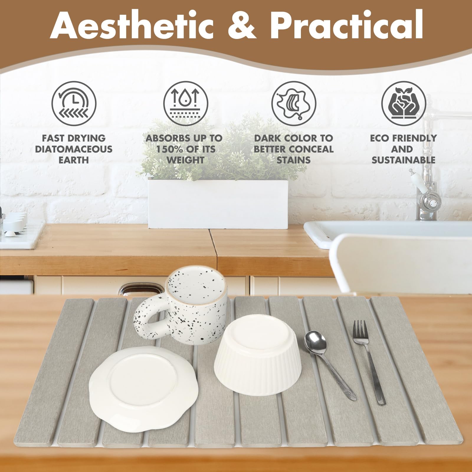 Bunmery close-up diatomite texture revealing fast-absorbent surface benefit