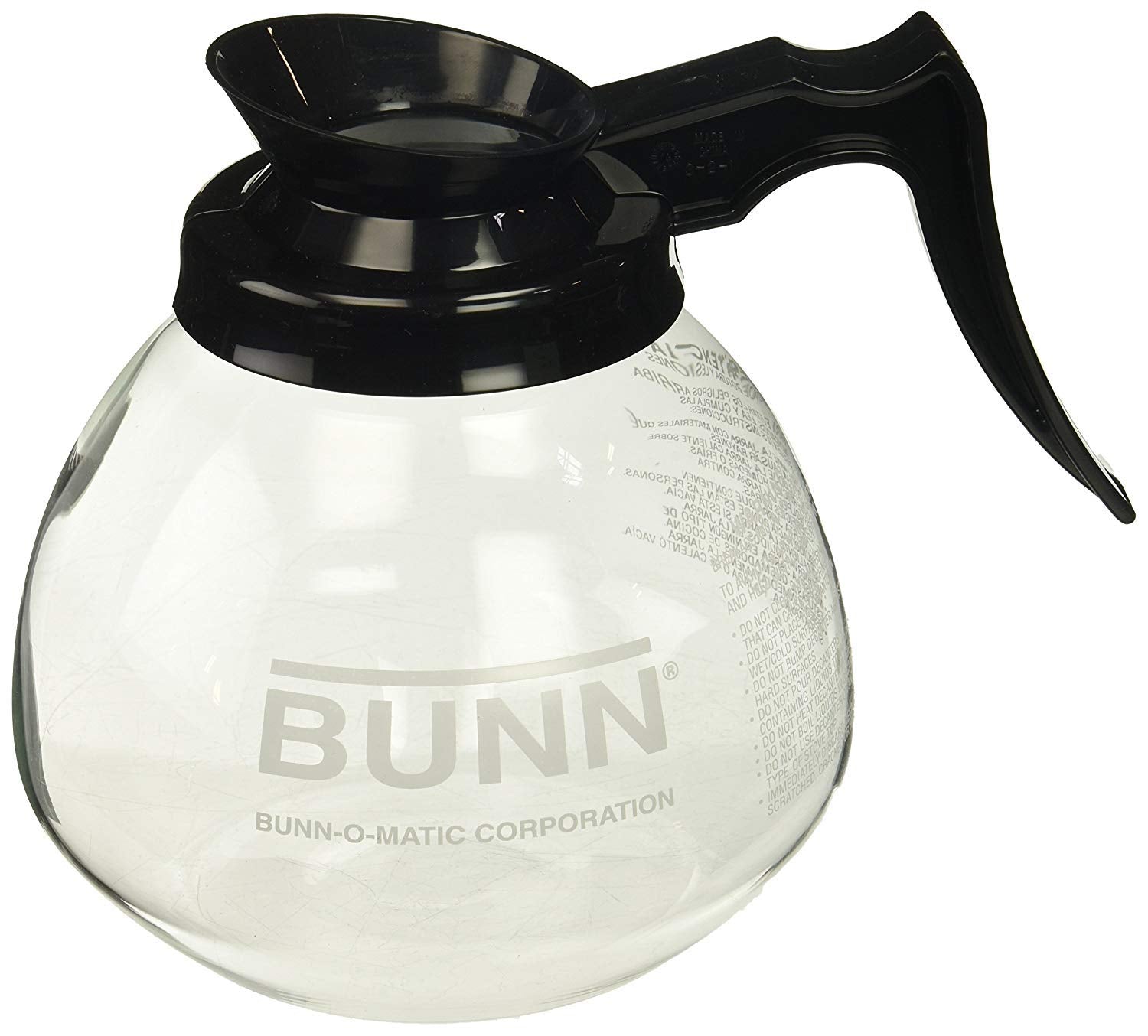 BUNN bottom glass mold detail showing stress-free construction benefit