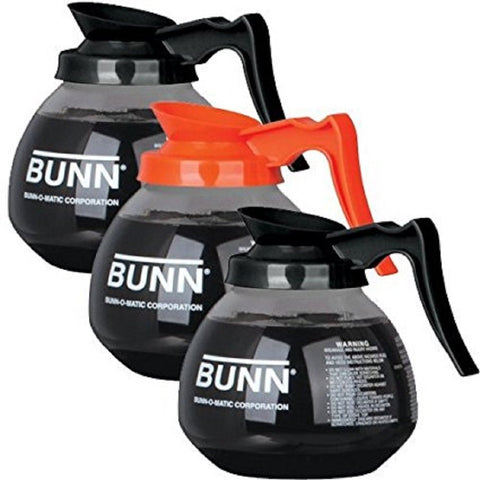 BUNN front view of glass decanter showing clean design and capacity benefit