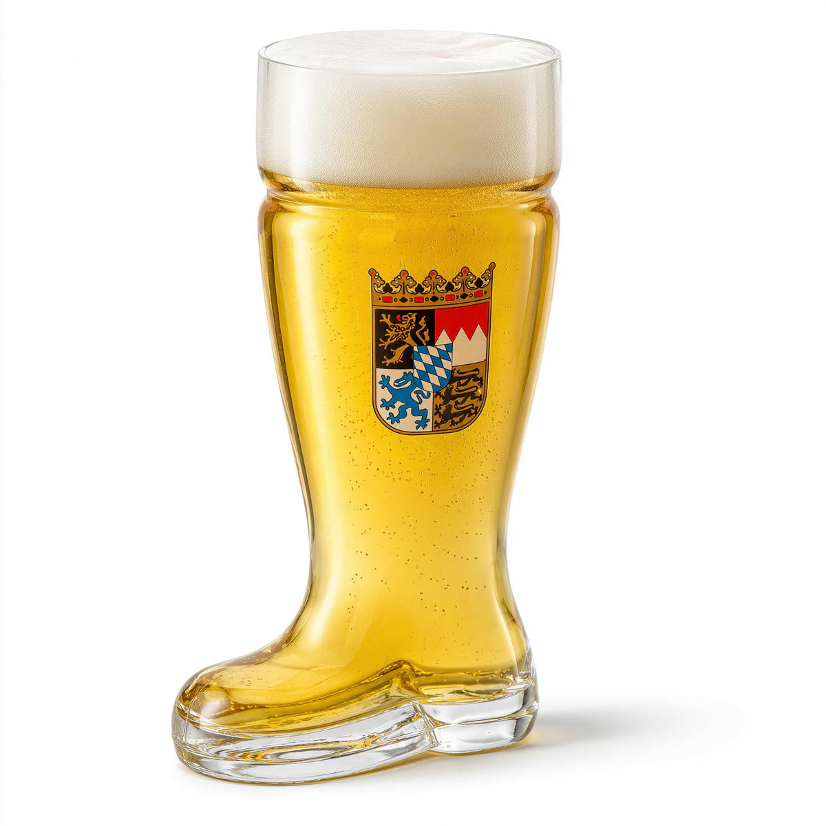 Burns Glass das boot front view showing full shape and large capacity benefit