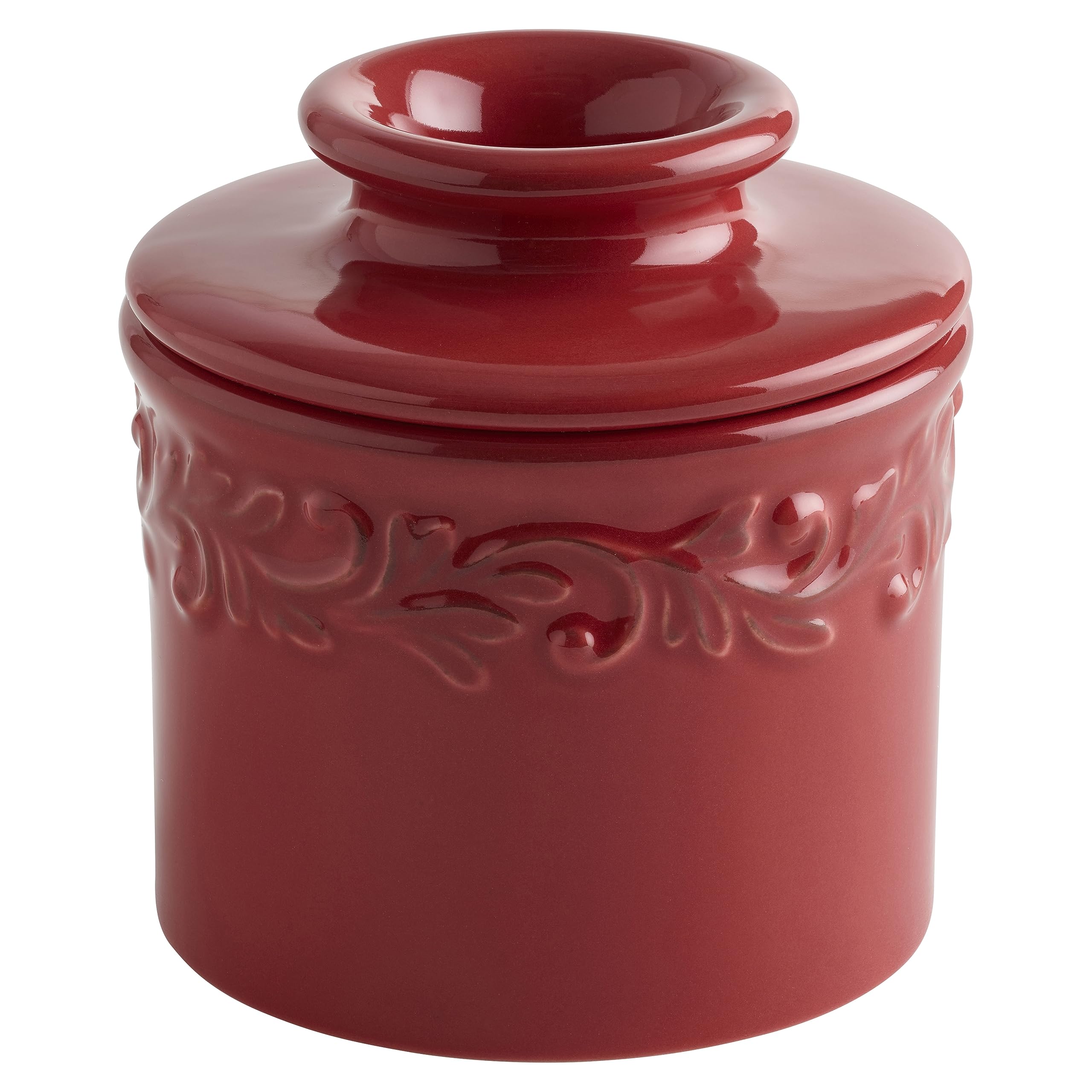 Butter Bell L. Tremain front view showing rouge finish and classic shape for attractive countertop display
