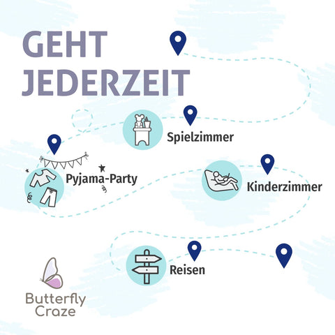 Butterfly Craze folded compactly for storage showing portable convenience