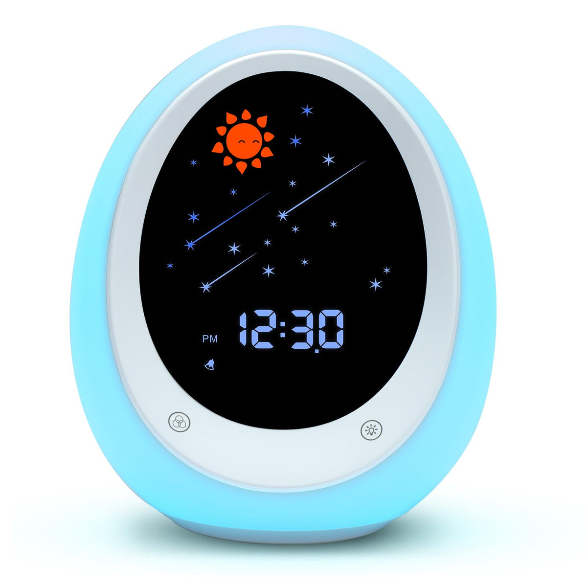 BUTTING front view showing large display and clear time for easy reading
