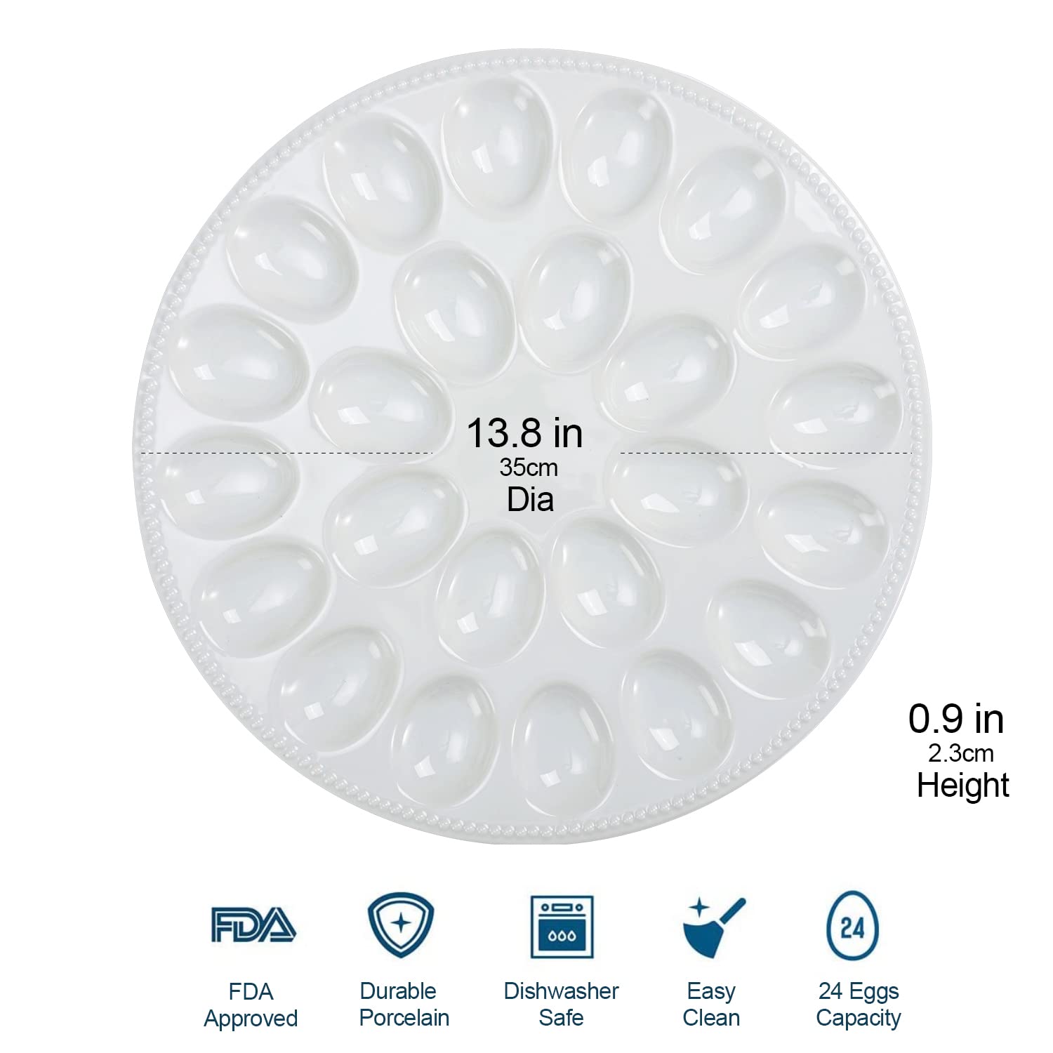 Buyajuju close-up of raised beaded porcelain edge highlighting refined texture and durability