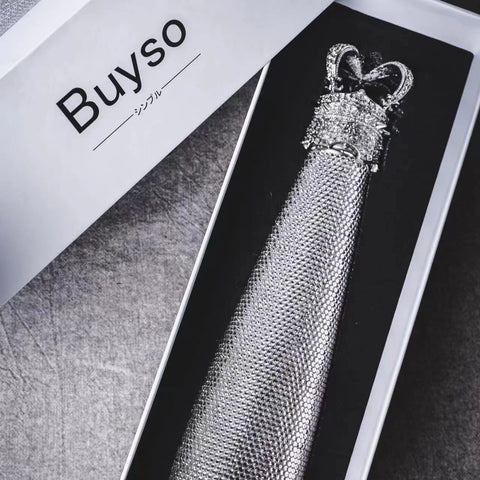 Buyso side profile with scale comparison illustrating 16.9 oz portable capacity benefit