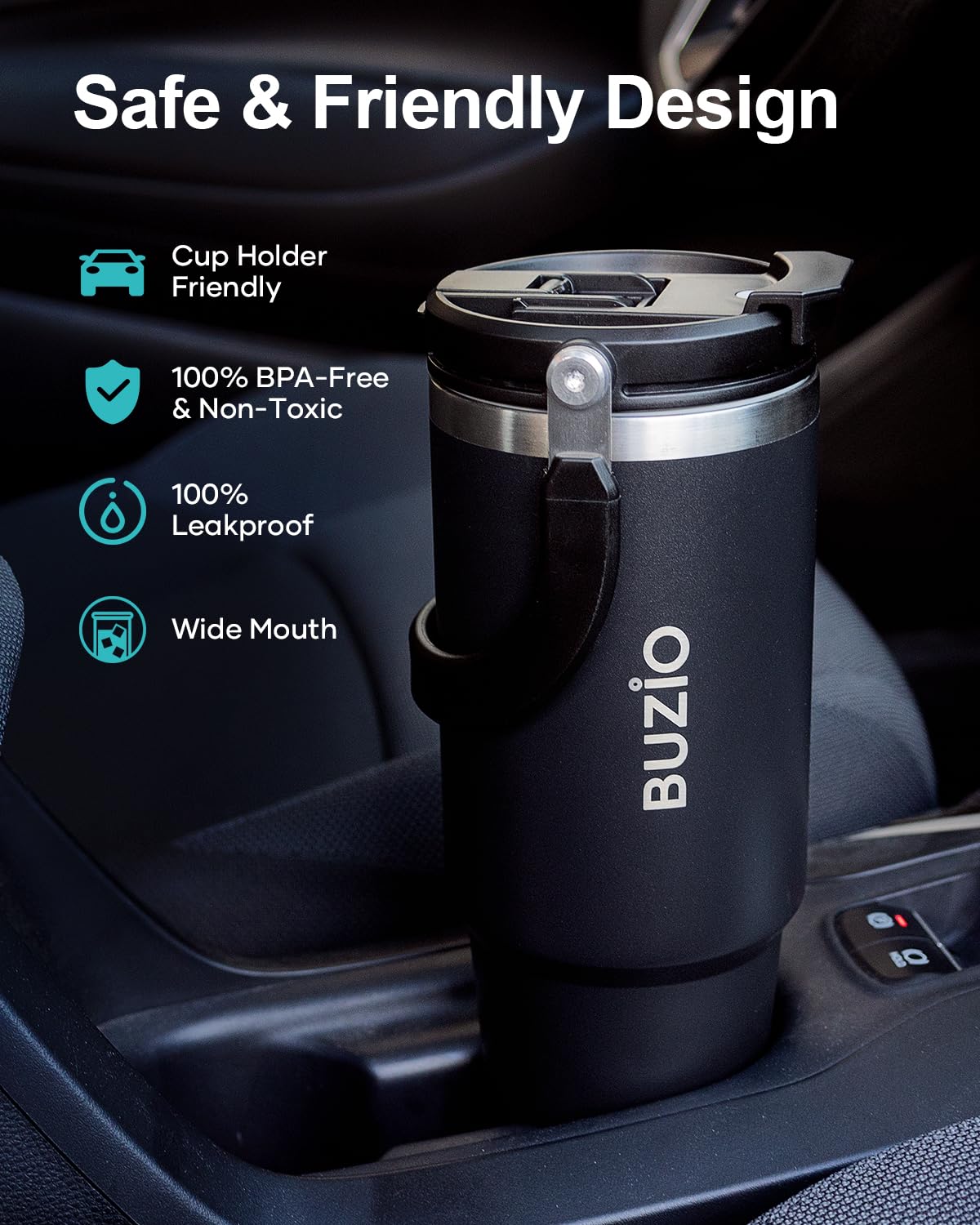 BUZIO textured coating detail highlighting sweat-resistant grip and durability
