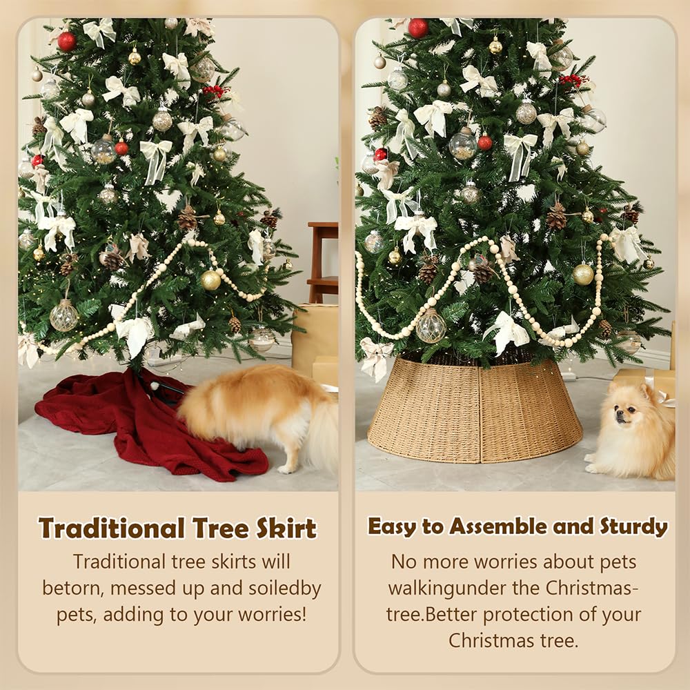 BVCNIG collar in use under decorated tree creating a polished look