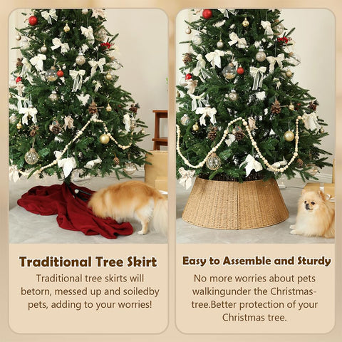 BVCNIG collar in use under decorated tree creating a polished look