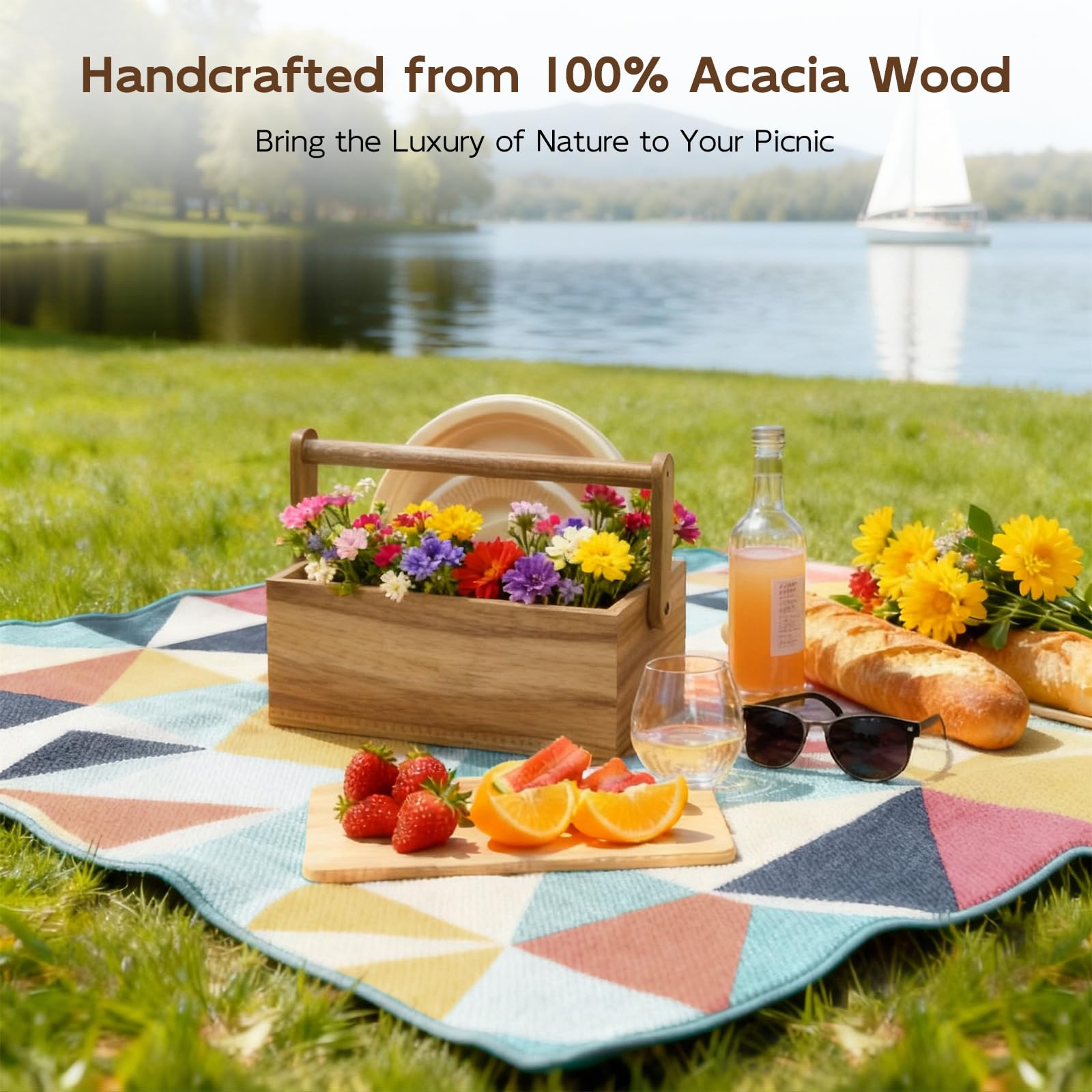 BWODYAY filled plate and napkin compartment demonstrating large-capacity organization