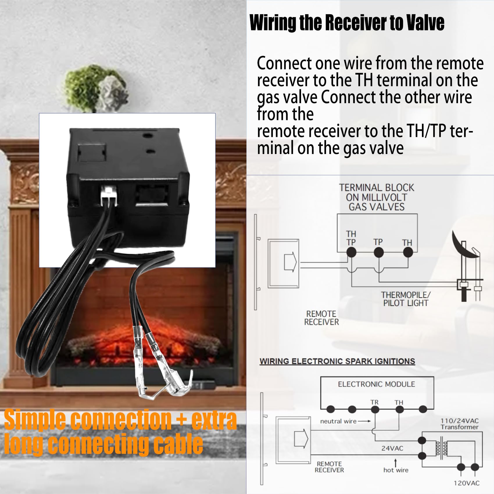 Bxmgr receiver box with wiring assembly and connectors for quick installation