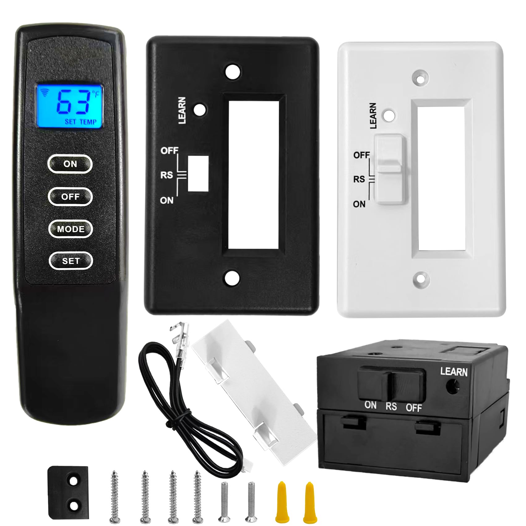 Bxmgr remote front LCD display showing temperature and mode for easy control