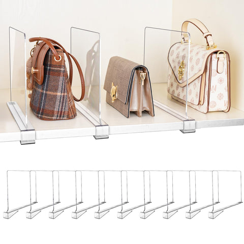 BYSOQIJAH front packaging showing 10 dividers and stickers for clear organized storage
