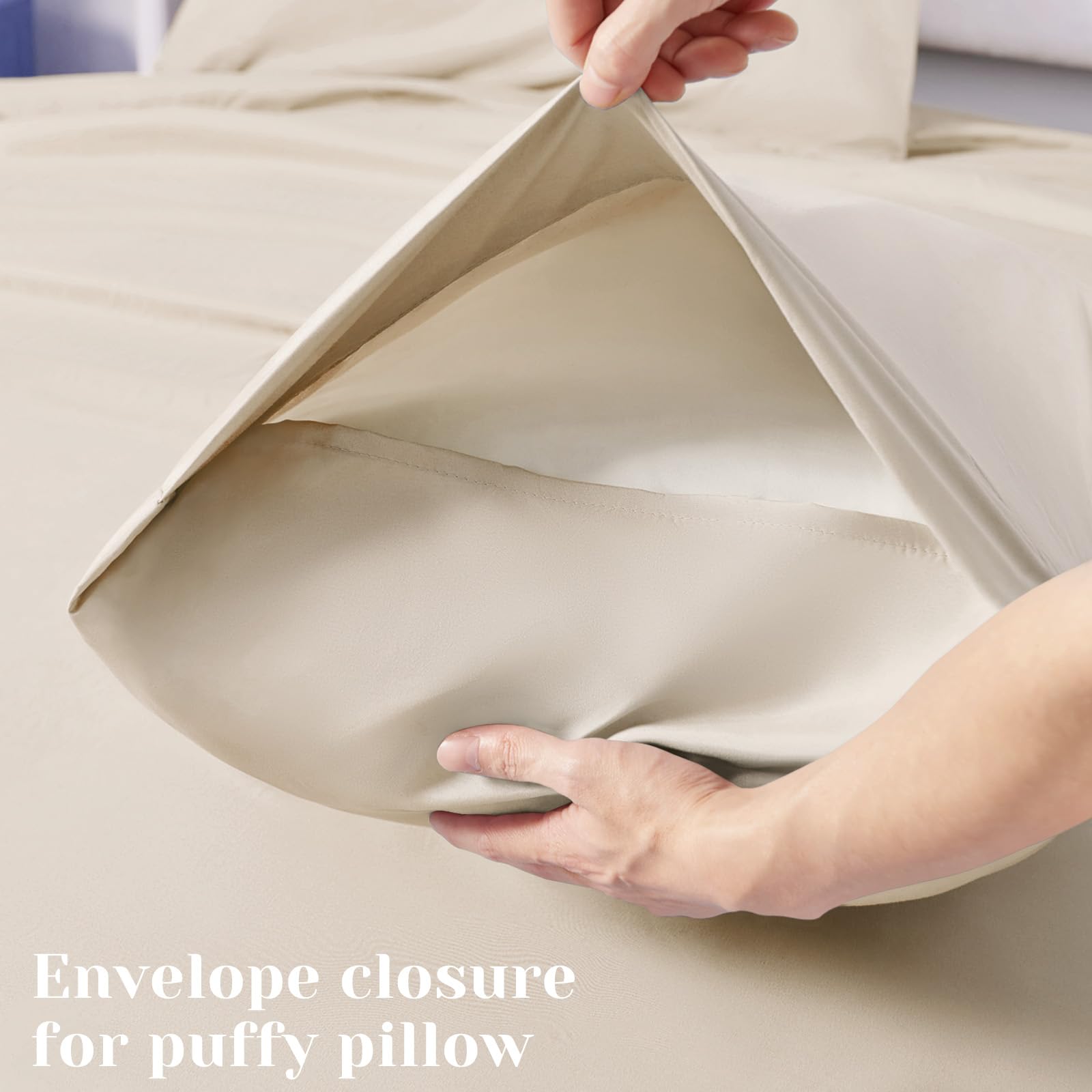 BYSURE made bed in bedroom setting conveying hotel-style comfort and clean aesthetic