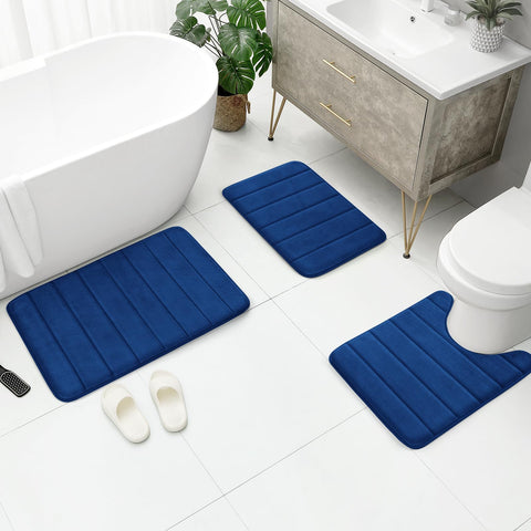BYSURE large bath mat placed in front of shower offering non-slip safety