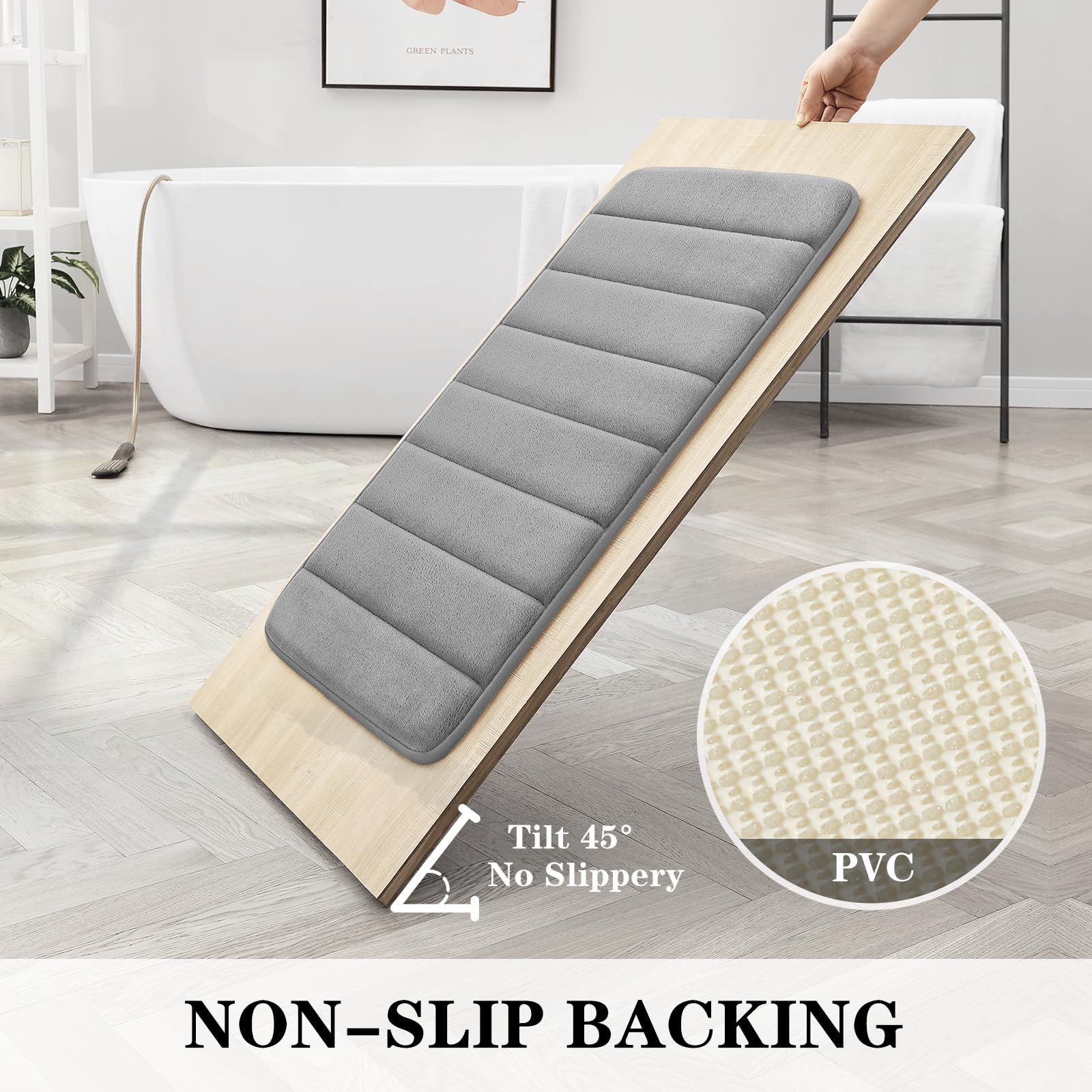 BYSURE side profile displaying memory foam thickness and supportive cushioning benefit