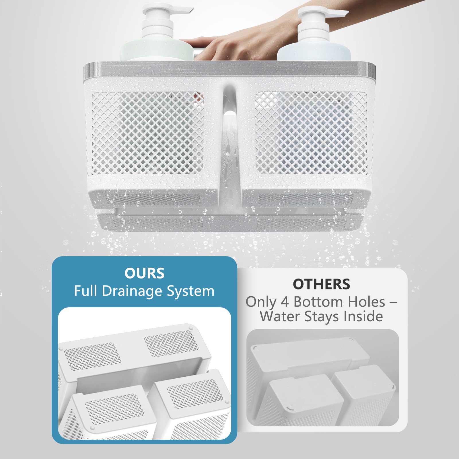 BYUNER drainage holes detail for fast drying and cleanliness