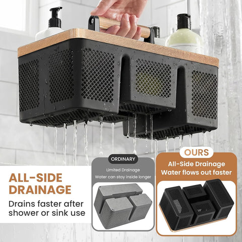 BYUNER top view of four compartments keeping bottles separated and upright