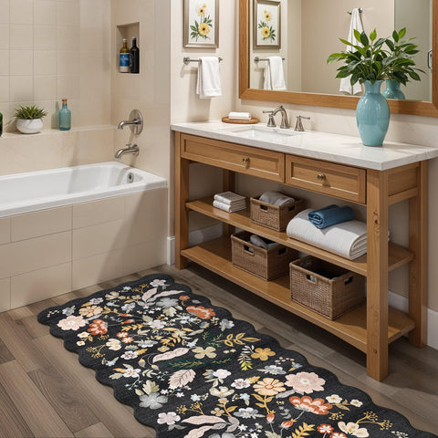 BYYVOO rolled runner ready for machine wash, easy-care convenience for busy homes