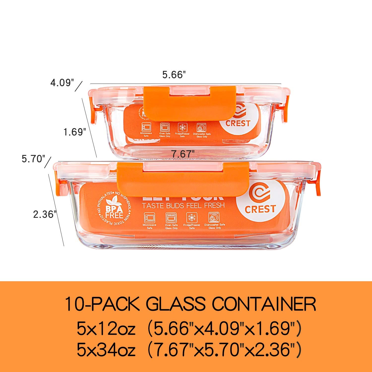 C CREST close-up of silicone seal and locking tab demonstrating airtight spill-resistant design