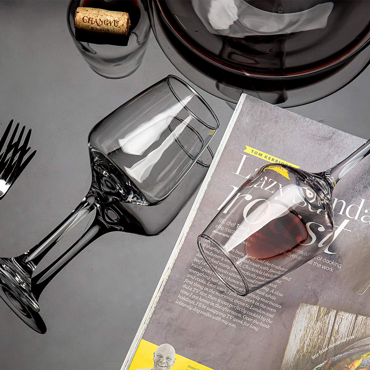 C CREST glasses inside dishwasher showing easy-care convenience benefit