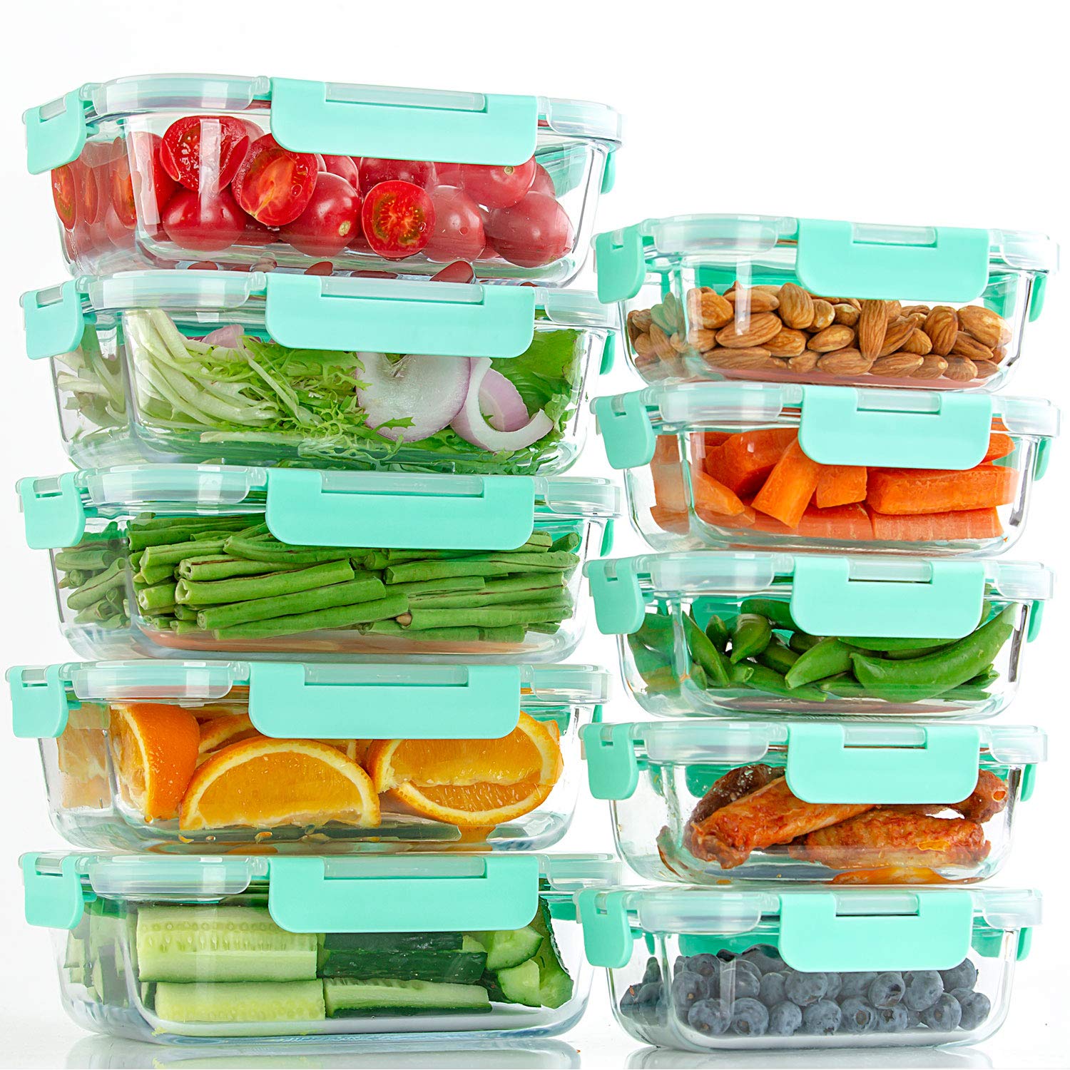 C CREST container label and capacity markings for easy meal portion tracking