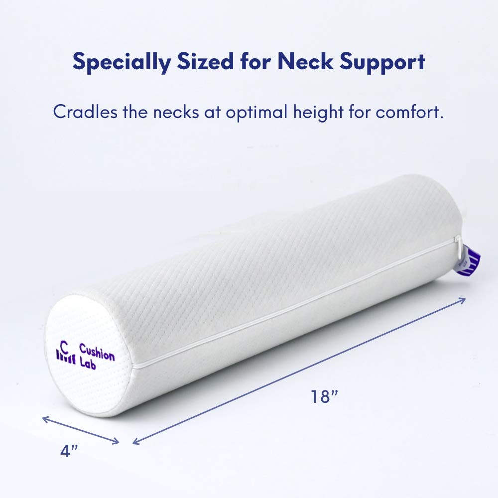 C CUSHION LAB placed between knees showing side-sleep alignment benefit